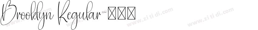 Brooklyn Regular字体转换 Brooklyn Regular字体转换